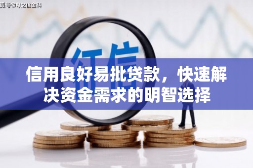 大方信用良好易批贷款，快速解决资金需求的明智选择