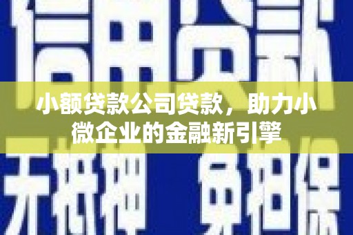 大方小额贷款公司贷款，助力小微企业的金融新引擎