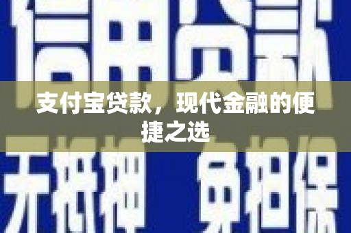 大方支付宝贷款，现代金融的便捷之选
