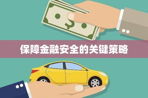 大方保障金融安全的关键策略
